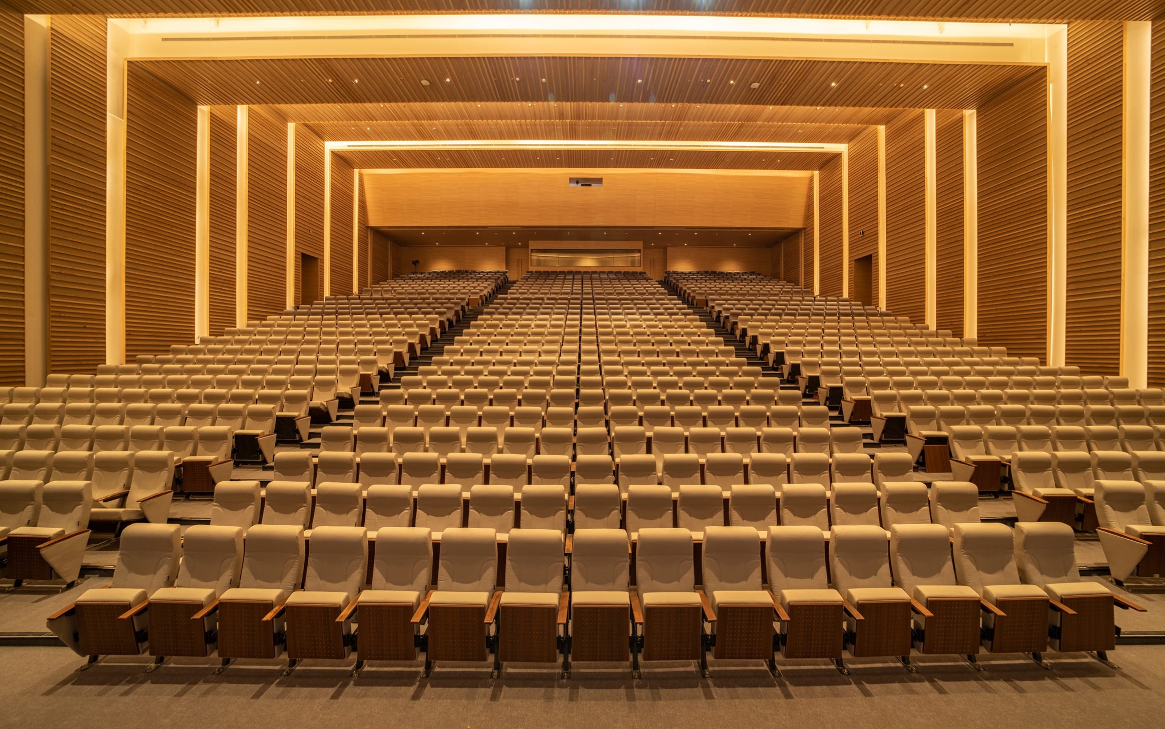 Prestige Centre for Performing Arts main auditorium seating and acoustic architecture